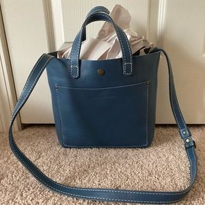 Portland Leather Goods mini crossbody tote